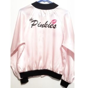 the pinkies satin bomber jacket grease